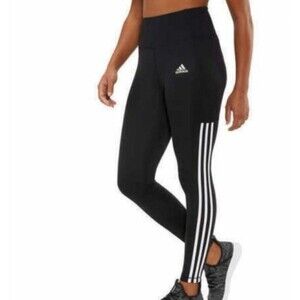 Adidas 3-Stripes 7/8  Side Pocket High Rise Tights Size 2XL New Without Tags